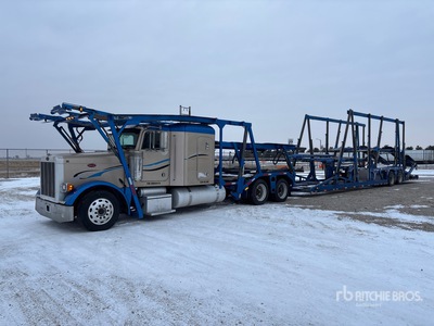 2005 Peterbilt 379 6x4 Sleeper Car Carrier Truck
