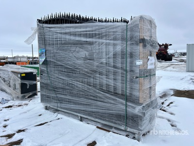 Quantity of (6) 2026 Suihe NG-20D-6 20 ft Wrought Iron Bi-Parting Driveway Gate (Unused)