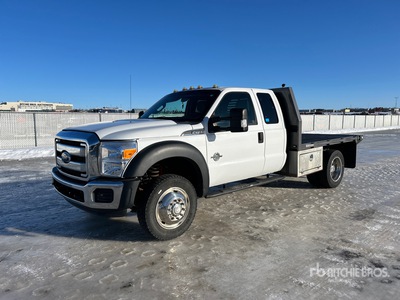 2011 Ford F-550 XLT 4x4 Extended Cab Flatbed Truck