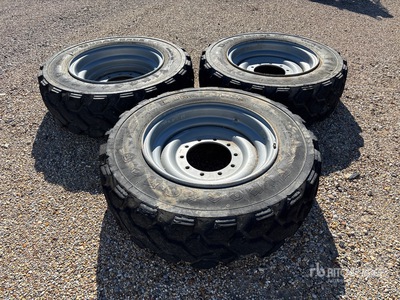 Quantity of (3) 400/75-28 Telehandler Tires