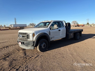 2019 Ford F-550 XL 4x4 Crew Cab Flatbed Truck
