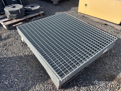 Quantity of (5) 48 in x 42 in x 1 1/2 in Hot Dip Galvanized Grate