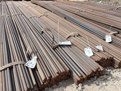 Quantity of (3) Bundles of 615 G60 5/8 in. 20ft Plain Round Bar
