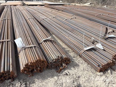 Quantity of (3) Bundles of 615 G60 5/8 in. 20ft Plain Round Bar