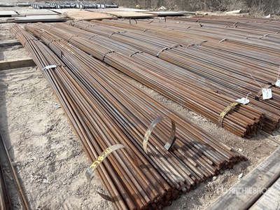 Quantity of (3) Bundles of 615 G60 5/8 in. 20ft Plain Round Bar