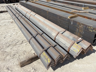 Quantity of (2) Bundles of 4 in x 4 in x 20 ft Angle Iron