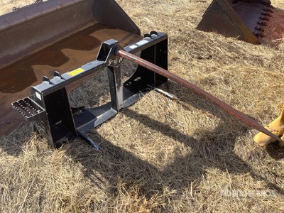 Cat 44 in Skid Steer Bale Spear