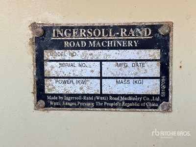 2007 Ingersoll Rand SD100DC Double Drum Roller