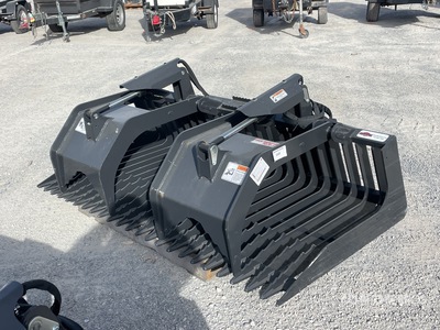 Stout 78 in Rock Skid Steer Grapple Bucket