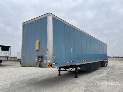 2015 Wabash DVCVHPC 53 ft x 102 in T/A Van Trailer