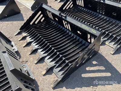 All-Star 72 in Rock w/Teeth Skid Steer Bucket (Unused)