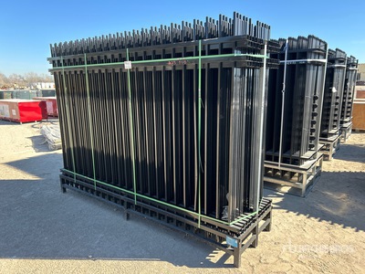 Raysky Quantity of (24) - 7 Ft x 10 Ft Raysky Wrought Iron Clôture (Unused)