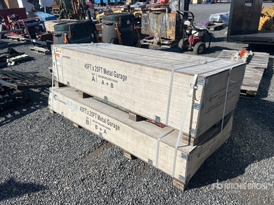 2025 KJ K4525 45 ft x 25 ft Double Garage Steel Barn Shed