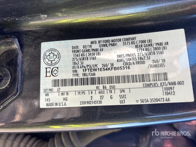 2019 Ford F-150 4x4 Crew Cab Pickup