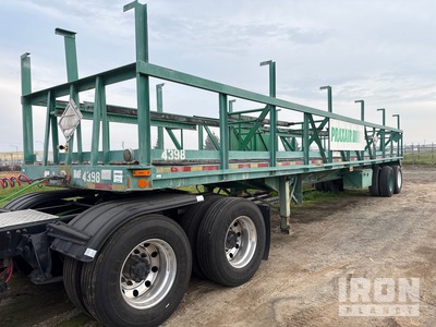 Arrow 40 ft T/A Cylinder Flatbed Trailer