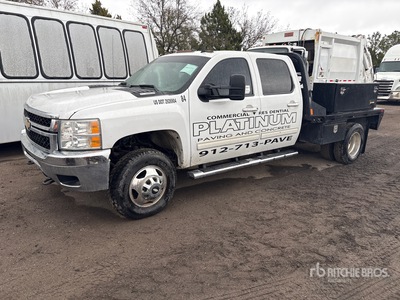 2013 Chevrolet Silverado 3500HD 4x4 Crew Cab Camión Caja Abierta (Inoperable)