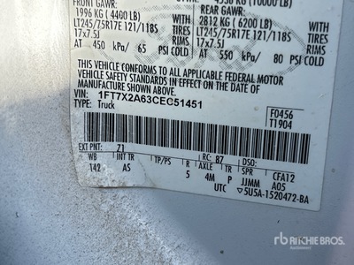 2012 Ford F-250 XL 4x2 Extended Cab Pickup