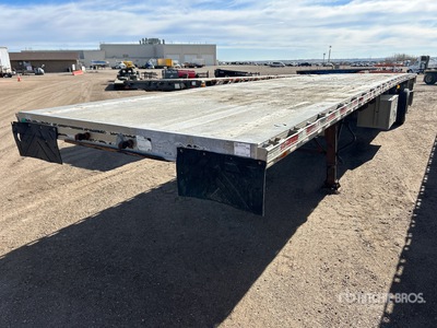 1988 East 48 ft T/A Spread Axle Flatbed Trailer