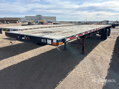 2005 Transcraft 45 ft T/A Spread Axle Flatbed Trailer
