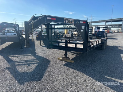 2019 Tiger 24 ft T/A Gooseneck Remolque Portamaquinaria