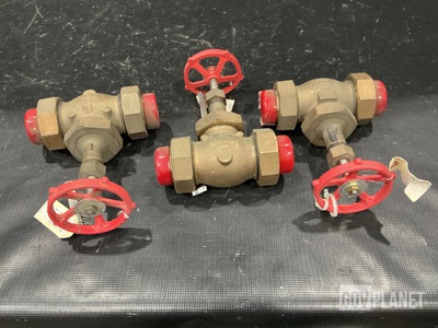 (3) Milwaukee Valve 161B-961H Globe Valves