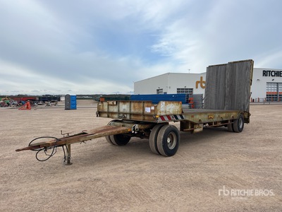 1987 Actm A21215 T/A Remoque Porte Engin Low Loader