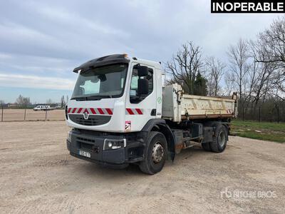 2008 Renault Premium Lander 4x2 Camion Benne 3-Achs Kipper-Lkw (Inoperable)