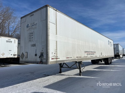 2002 Manac 53 ft x 102 in T/A Remorque fourgon