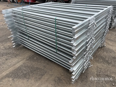 Quantity of (27) BYT 2.1 m x 1.8 m Galvanized Vee Paneel (Unused)