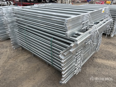 Quantity of (30) BYT 2.1 m x 1.8 m Galvanized Vee Paneel (Unused)