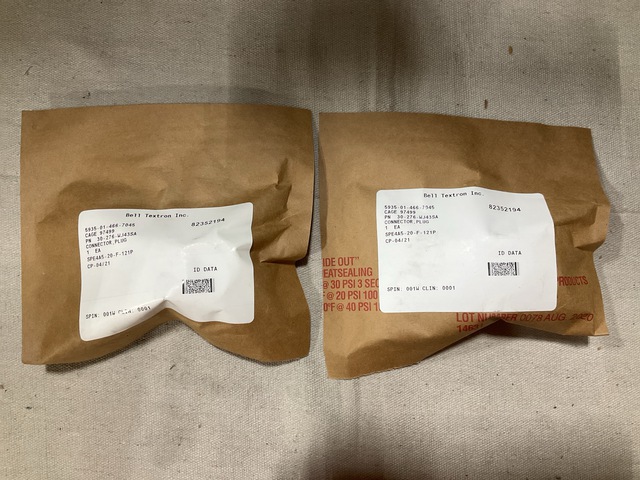 (52) Bell Helicopter 30-276-WJ43SA Electrical Plug Connectors