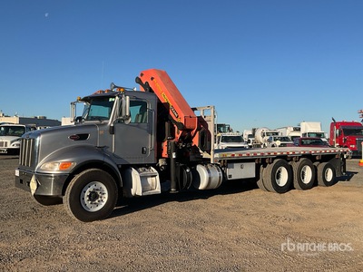 Palfinger PK42502 31614 lb Knuckle Boom on 2012 Peterbilt 348 8x4 ブームトレーラー