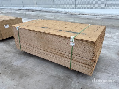Quantity of (60) 1/2" 4x8 CSP/DFP No Stamp Plywood (Unused)
