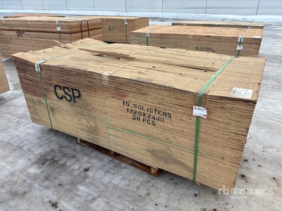 Quantity of (50) 5/8" 4x8 CSP/DFP No Stamp Plywood (Unused)