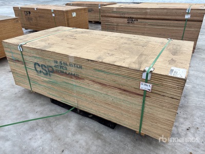 Quantity of (40) 3/4" 4x8 CSP/DFP No Stamp Plywood (Unused)