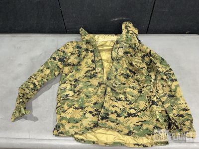 (8) Camouflage Parkas, (36) Duffel Bags & Assorted Items
