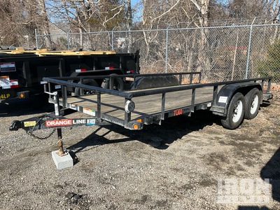 Orange Line TU60-16BK4AR2B 16 ft T/A Utility Trailer