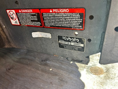 Kubota ZD1211R Zero-Turn Lawn Mower