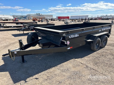 2026 Industrias America 7014R 14 ft T/A Remorque à Benne Utilitaire (Unused)