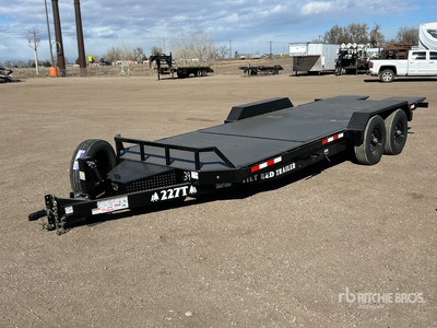 2026 Industrias America 227T 22 ft T/A Remorque Basculante Pour Équipement (Unused)