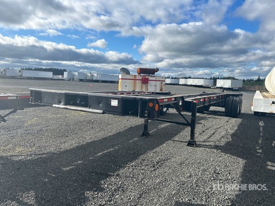 1986 Hyundai CGE48001 T/A Extendable Container Trailer