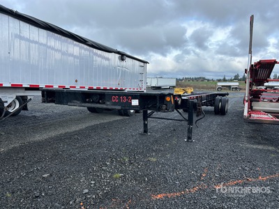 1985 Theurer XCC-40-45-48-A-S-2 T/A Extendable Container Trailer