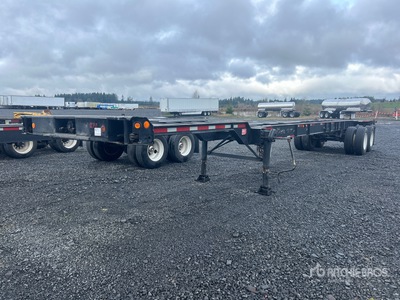 1986 Hyundai CGE48001 T/A Extendable Container Trailer