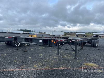 1986 Hyundai CGE48001 T/A Extendable Container Trailer