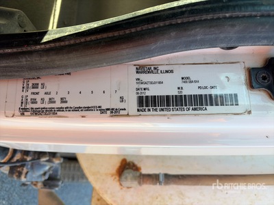 2013 International 7400 4000 gal 6x4 Water Truck