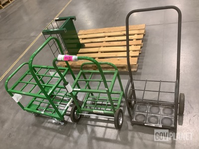 (3) Hospital Cylinder Carts
