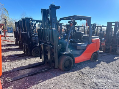 2019 Toyota 8FGC55U 10950 lb Cushion Tire Forklift