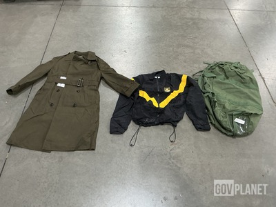 (23) Duffel Bags, (16) Physical Fitness Uniform Jackets & Assorted Items