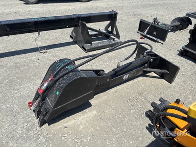 2025 GIYI GY-ZWB 12 in Mini Skid Steer Backhoe (Unused)