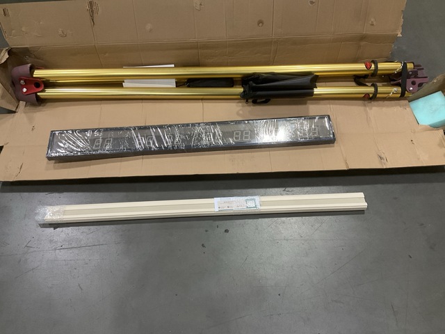 (1) Time Keeping Clock, (11) Cordless Shades & (1) Tripod (1) Time Keeping Clock, (11) Cordless Shades & (1) Tripod